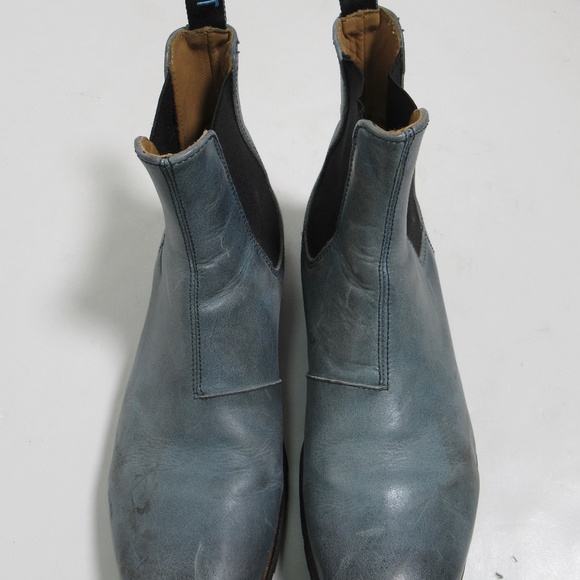 John Fluevog Men's Radio 2 Stephen Chelsea Boots Blue Size 9.5 US / 9 UK / 43 EU - Picture 2 of 12